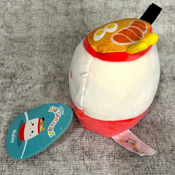 Squishmallow Official Kellytoy Plush Snack Raisy the Ramen Bowl 5" NWT w/ tags - Picture 4 of 7